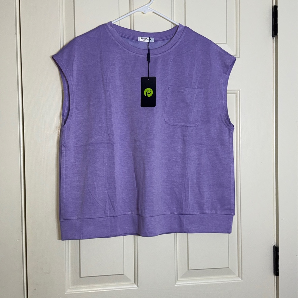 Pinspark Sleeveless Loungewear Set - Picture 2 of 4